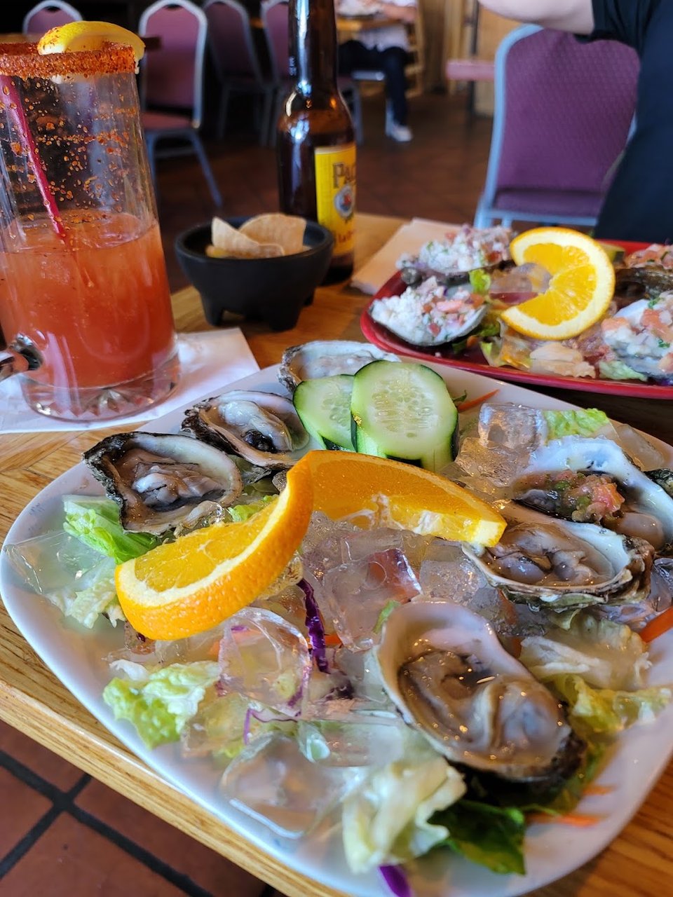 Oysters with Crab and Pico De Gallo